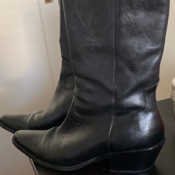 Matisse Black Cowboy Boots Women size 8.5 Used - Picture 6 of 10